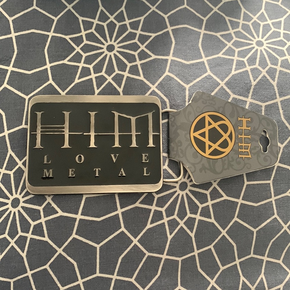 HIM belt buckle - heartagram
